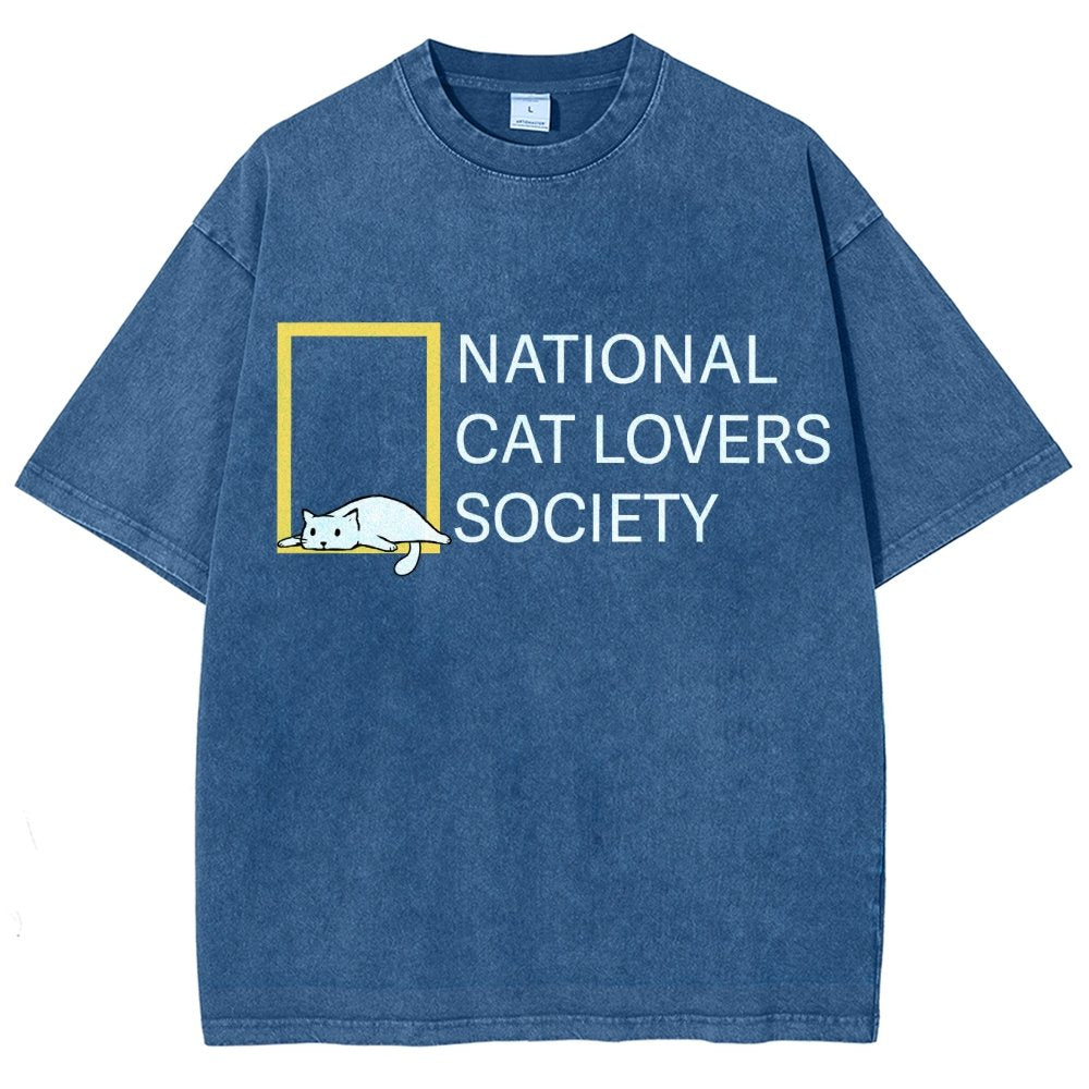 National Cat Lovers Society Vintage Distressed T-shirt