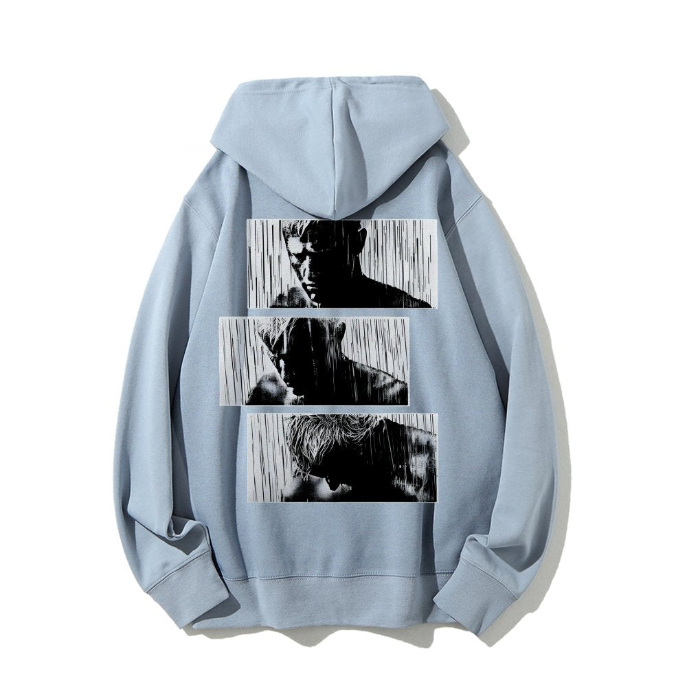 Tears In Rain Printed Back Unisex Cotton Hoodie