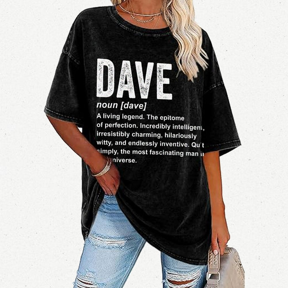 Dave Definition  Funny Dave Vintage Distressed T-shirt
