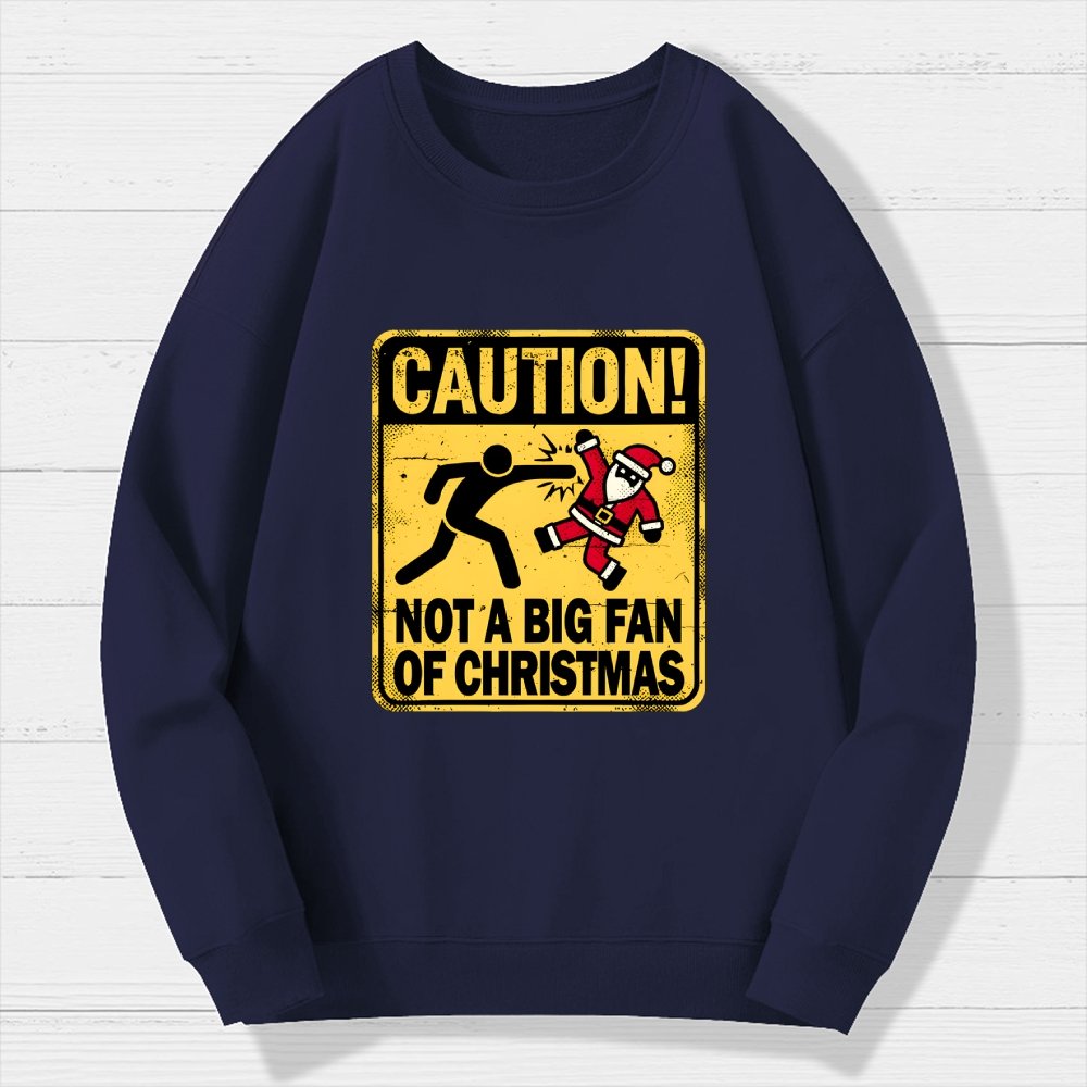 Christmas Caution Geek Cotton Sweatshirt
