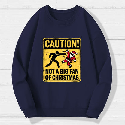 Christmas Caution Geek Cotton Sweatshirt