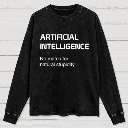 ARTIFICIAL INTELLIGENCE Washed Long Sleeve Tee