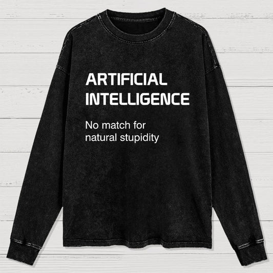 ARTIFICIAL INTELLIGENCE Washed Long Sleeve Tee