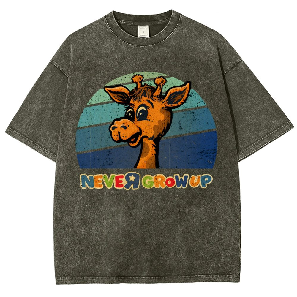 Never Grew Up Vintage Distressed T-shirt