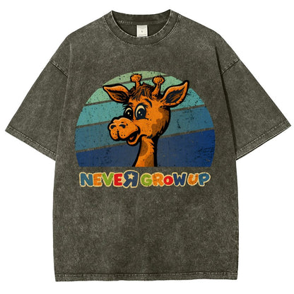 Never Grew Up Vintage Distressed T-shirt