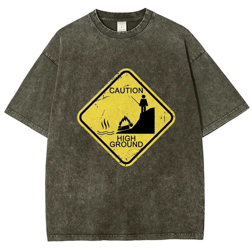 Top Spot Warning Vintage Distressed T-shirt