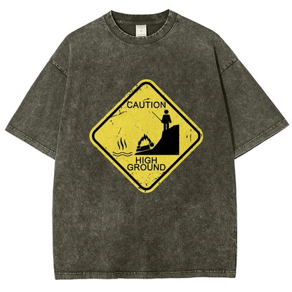 Top Spot Warning Vintage Distressed T-shirt