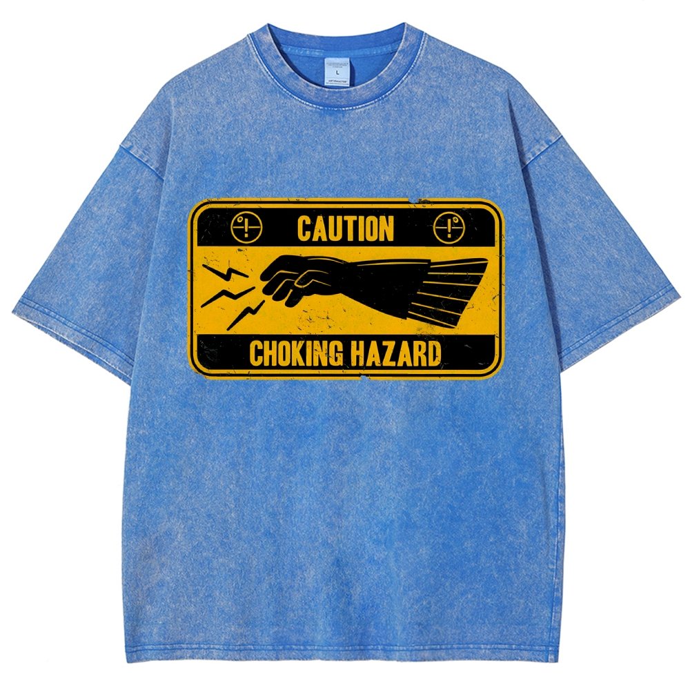 Choke Hazard Vintage Distressed T-shirt
