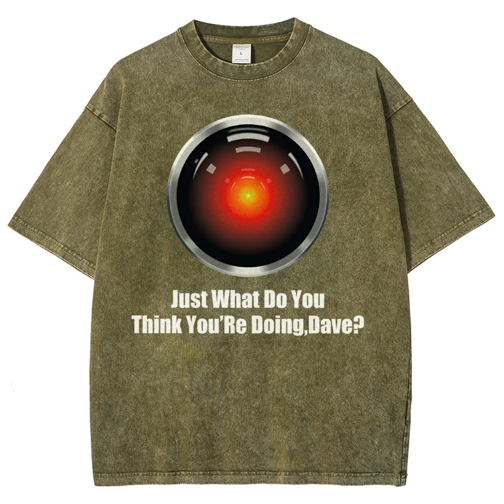 What Do You Think You’Re Doing,Dave? Vintage Distressed T-shirt