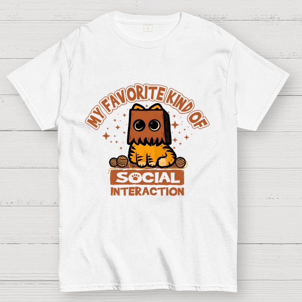 Cat Social Interaction Geek T-Shirt