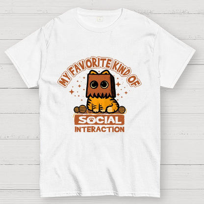 Cat Social Interaction Geek T-Shirt