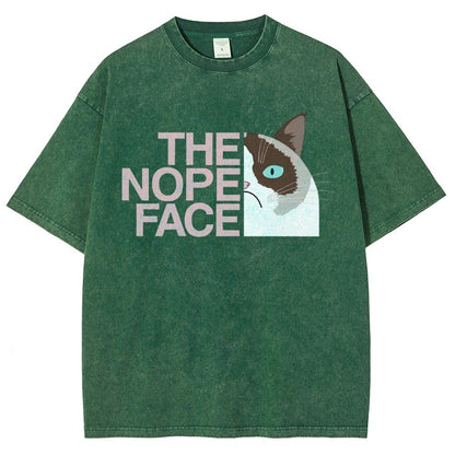 The Nope Face Vintage Distressed T-shirt