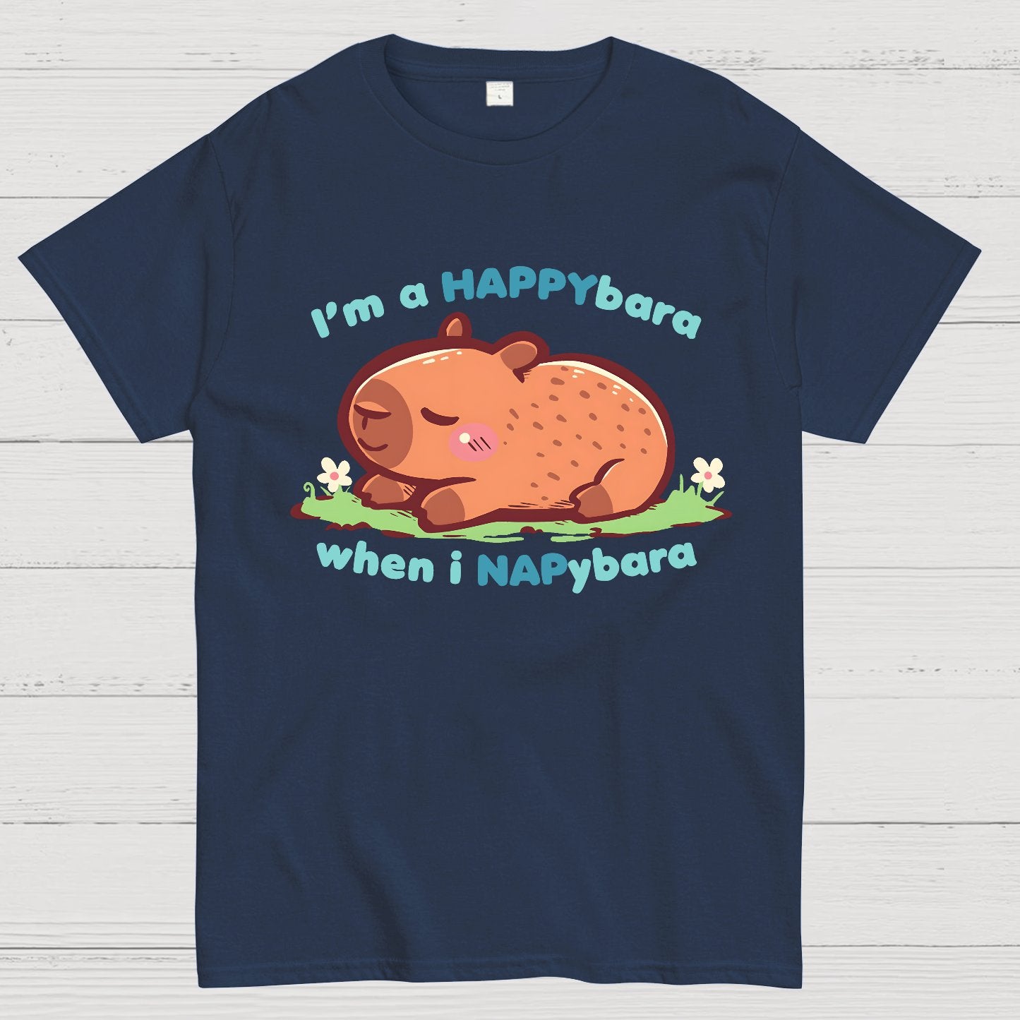 Happybara when I Napybara Geek T-Shirt