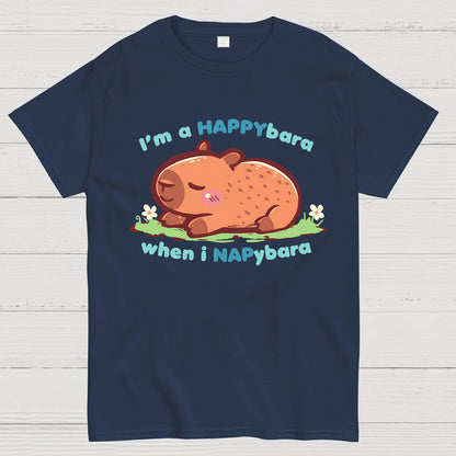 Happybara when I Napybara Geek T-Shirt