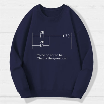 To Be Or Not To Be Geek Cotton Sweatshirt