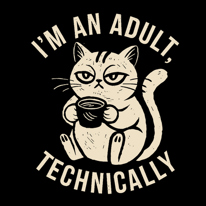 I'm An Adult Technically Geek T-Shirt