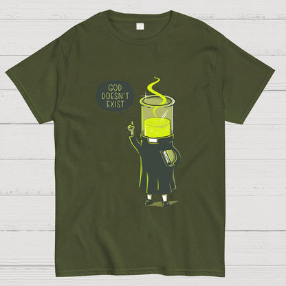 God Does Not Exist, But Science Does Geek T-Shirt