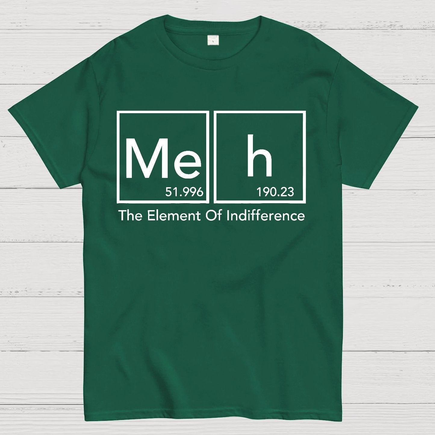 The Element Of Indifference Funny Periodic Tab Geek T-Shirt