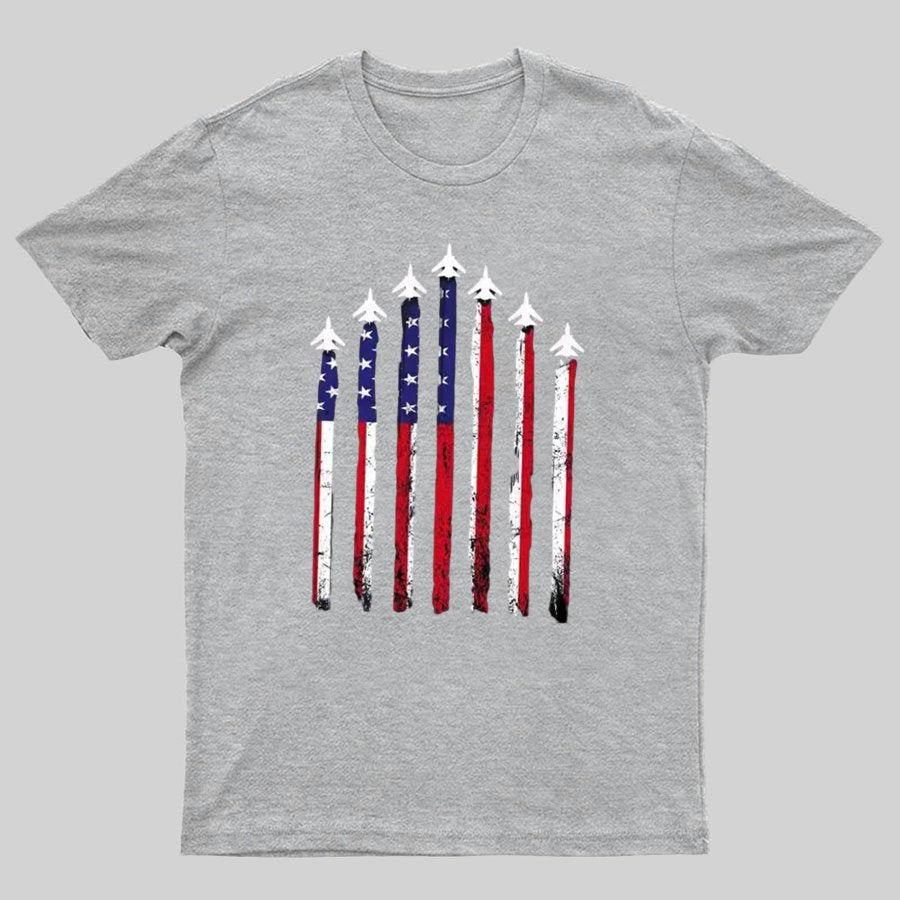 Flag 4th of July Geeky T-Shirt