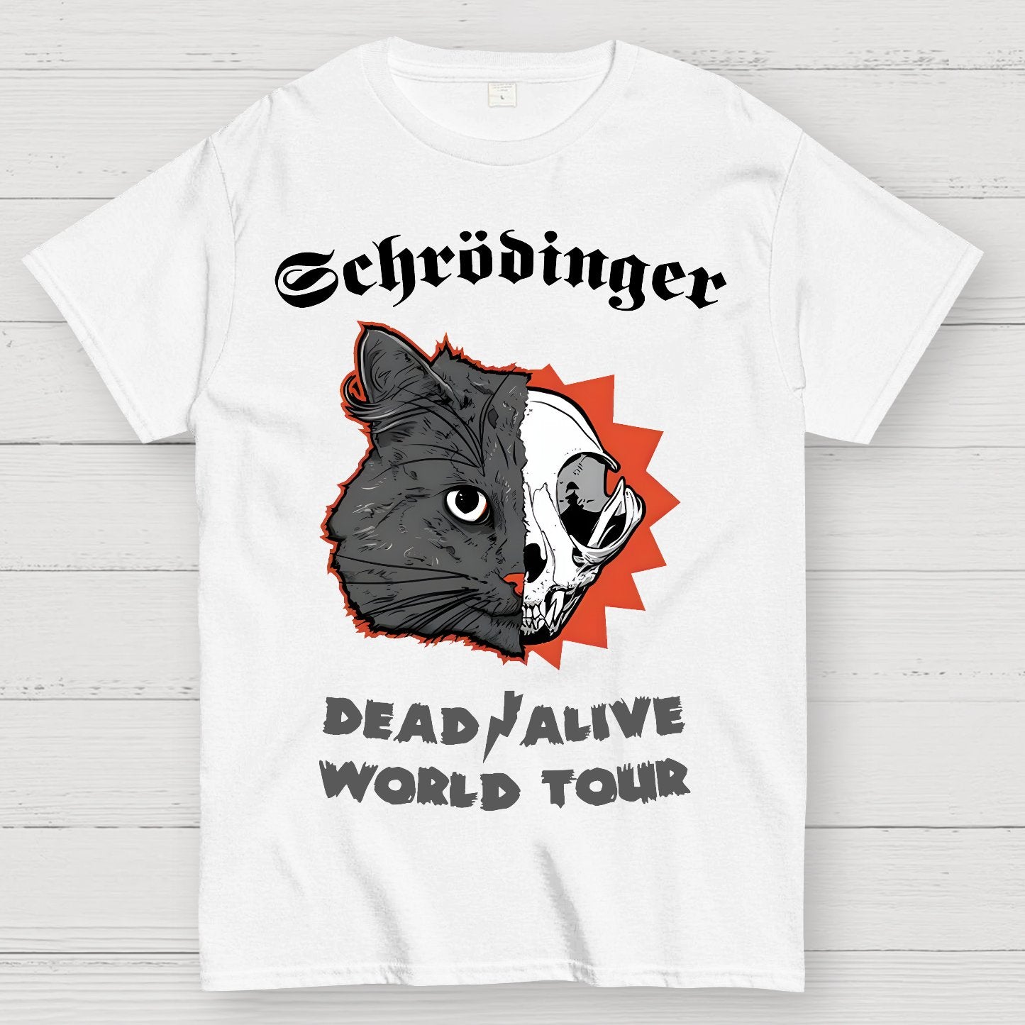 Schrodinger -Dead   Alive World Tour Geek T-Shirt
