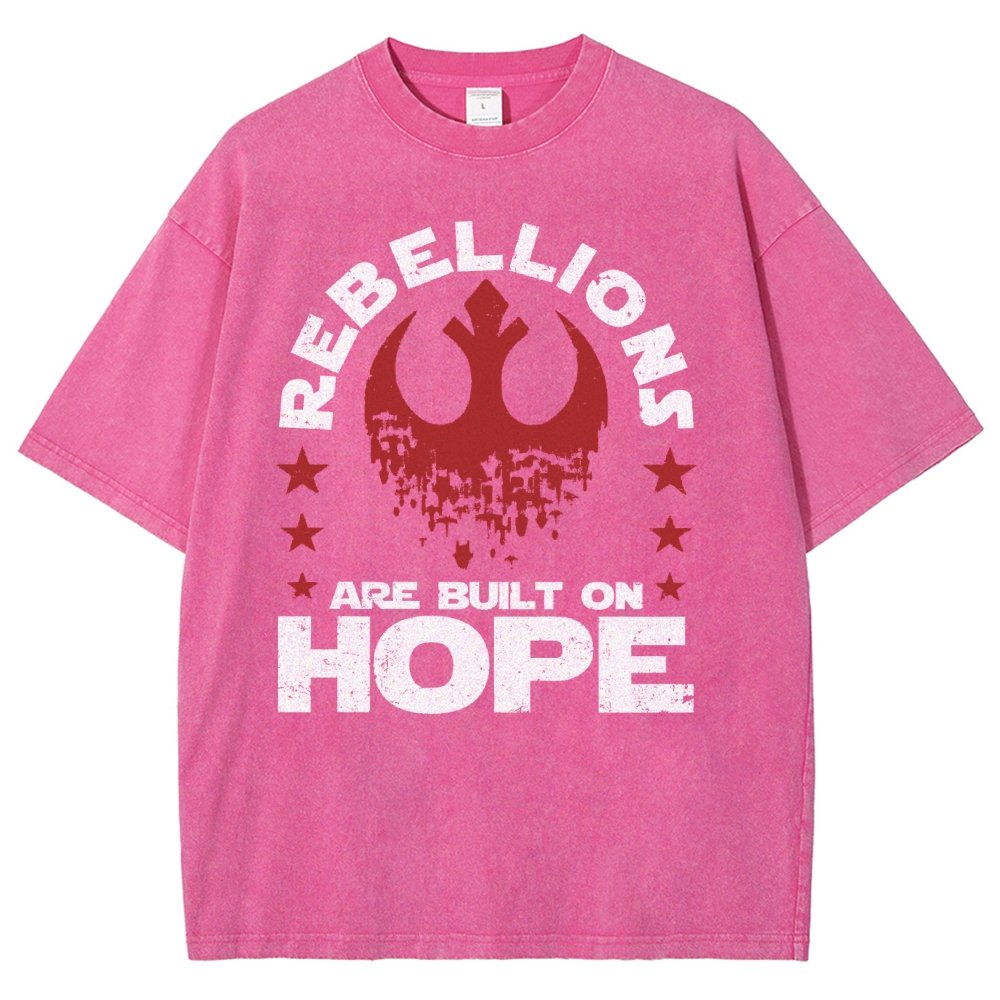 Star Galaxy's  Retro Rebellions Are Built On Hope Vintage Distressed T-shirt