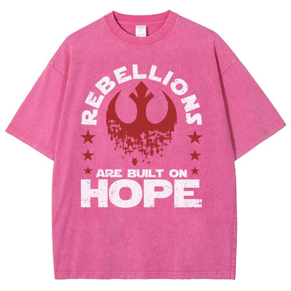 Star Galaxy's  Retro Rebellions Are Built On Hope Vintage Distressed T-shirt