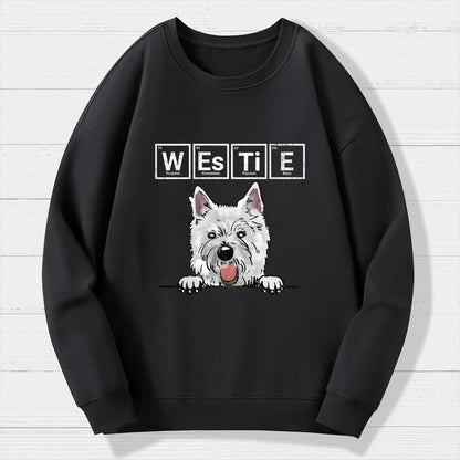 Periodic Table of Dogs  Dog Lover  Funny Science Geek Cotton Sweatshirt