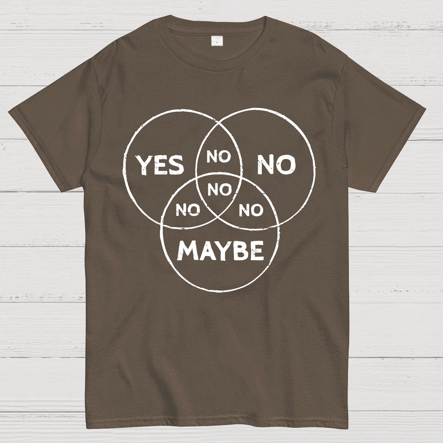 Venn In Doubt Say No Geek T-Shirt