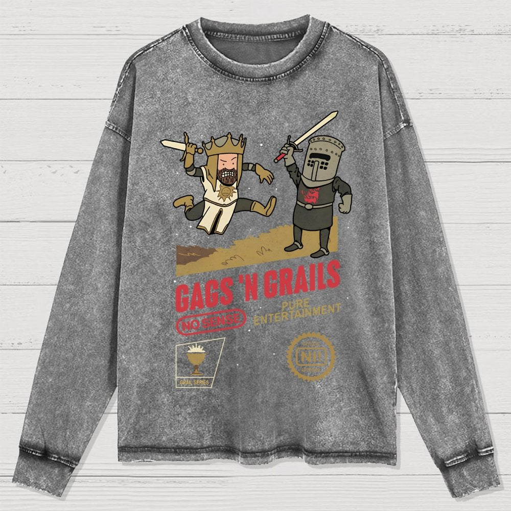 Gags 'n Grails Washed Long Sleeve Tee