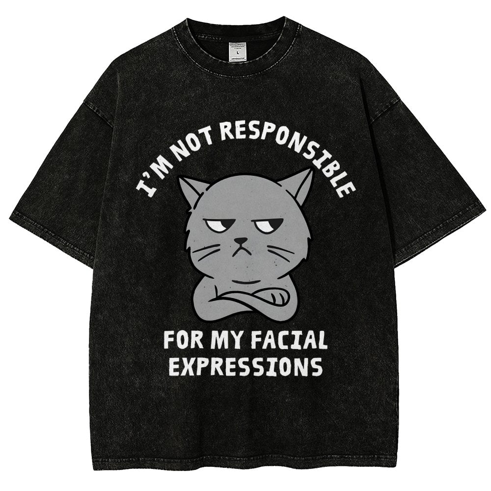 My Facial Expressions Vintage Distressed T-shirt