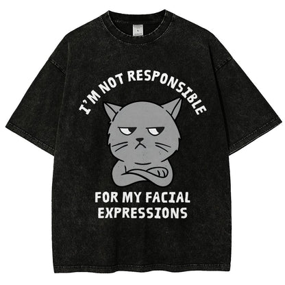 My Facial Expressions Vintage Distressed T-shirt