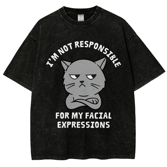My Facial Expressions Vintage Distressed T-shirt