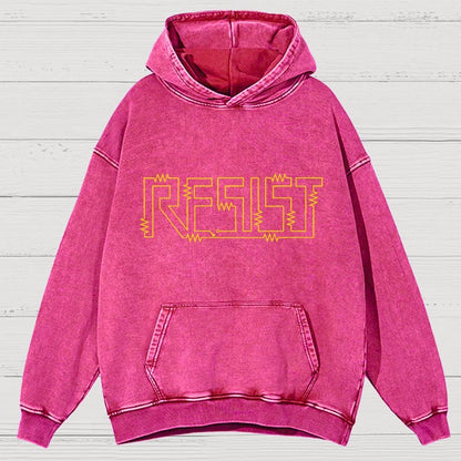 Resist Vintage Distressed Hoodie