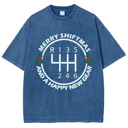 Merry Shiftmas And A Happy New Gear Vintage Distressed T-shirt