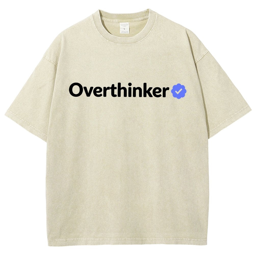 Certified Overthinker Vintage Distressed T-shirt