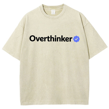 Certified Overthinker Vintage Distressed T-shirt