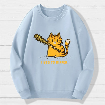 Beg To Differ Geek Cotton Sweatshirt