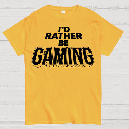 I'd Rather Be Gaming Geek T-Shirt