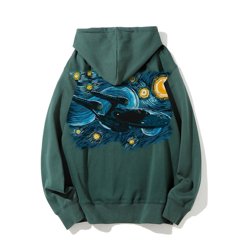 Printed Back Cotton Hoodie