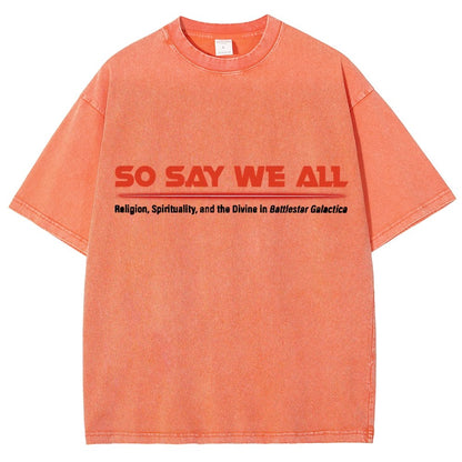 So Speak We All Vintage Distressed T-shirt