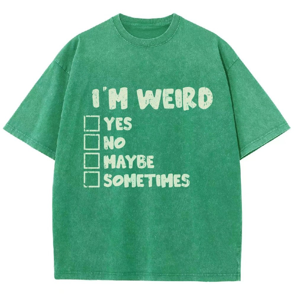 I'm Weird Vintage Distressed T-shirt