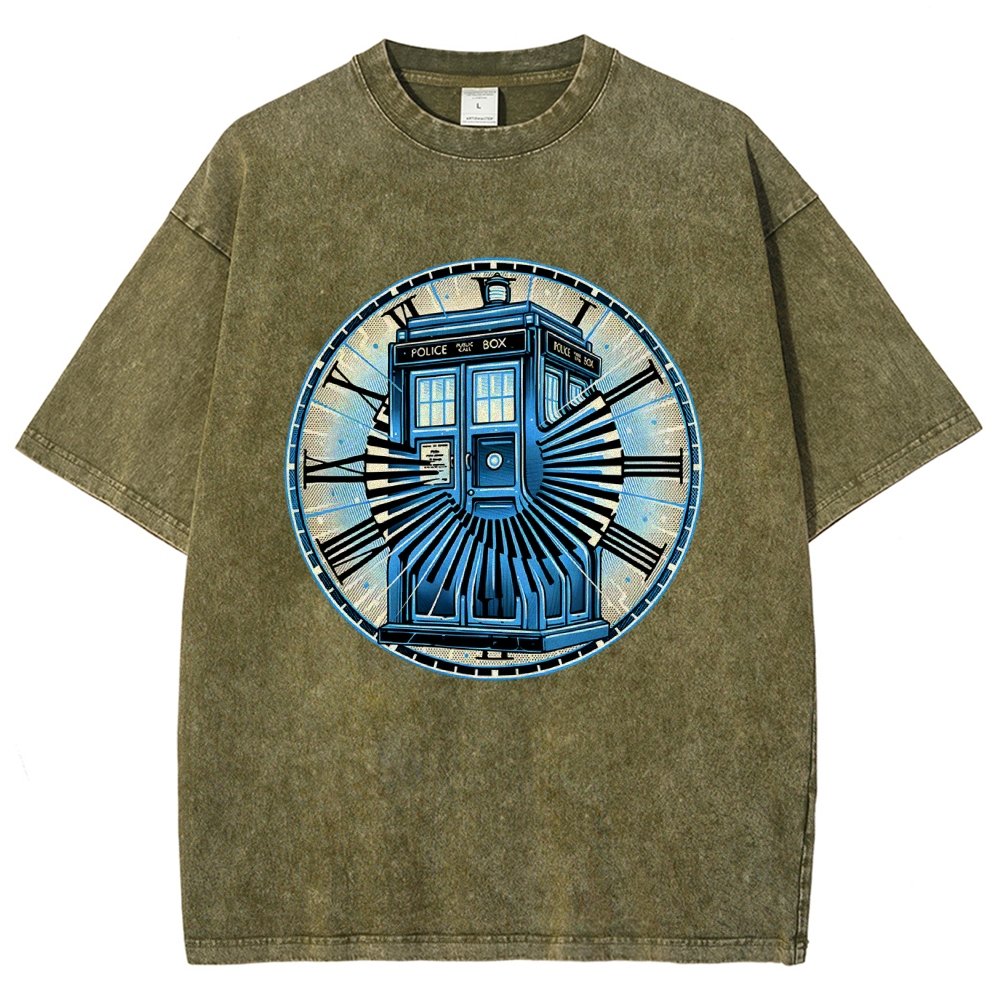 Time Travel in a box Vintage Distressed T-shirt