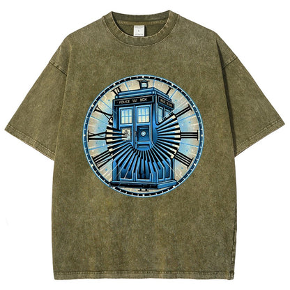 Time Travel in a box Vintage Distressed T-shirt