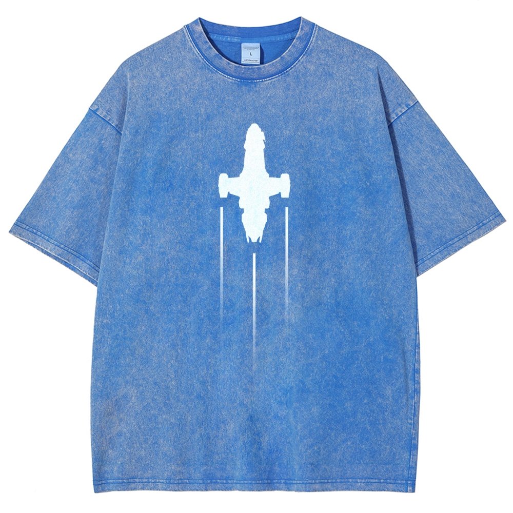 Firefly Starship Silhouette Vintage Distressed T-shirt