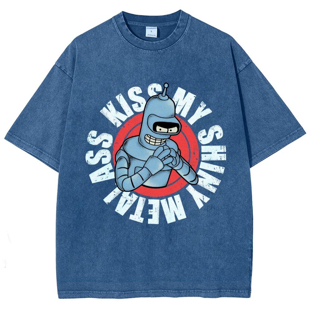 Kiss My Shiny Vintage Distressed T-shirt