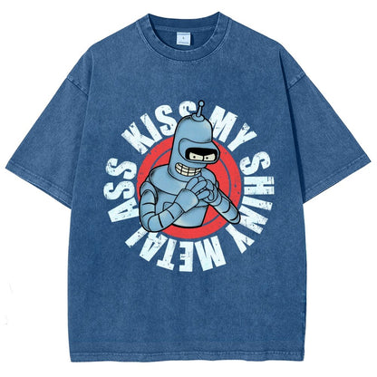 Kiss My Shiny Vintage Distressed T-shirt