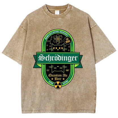 Schrödinger's Cat Inside Vintage Distressed T-shirt