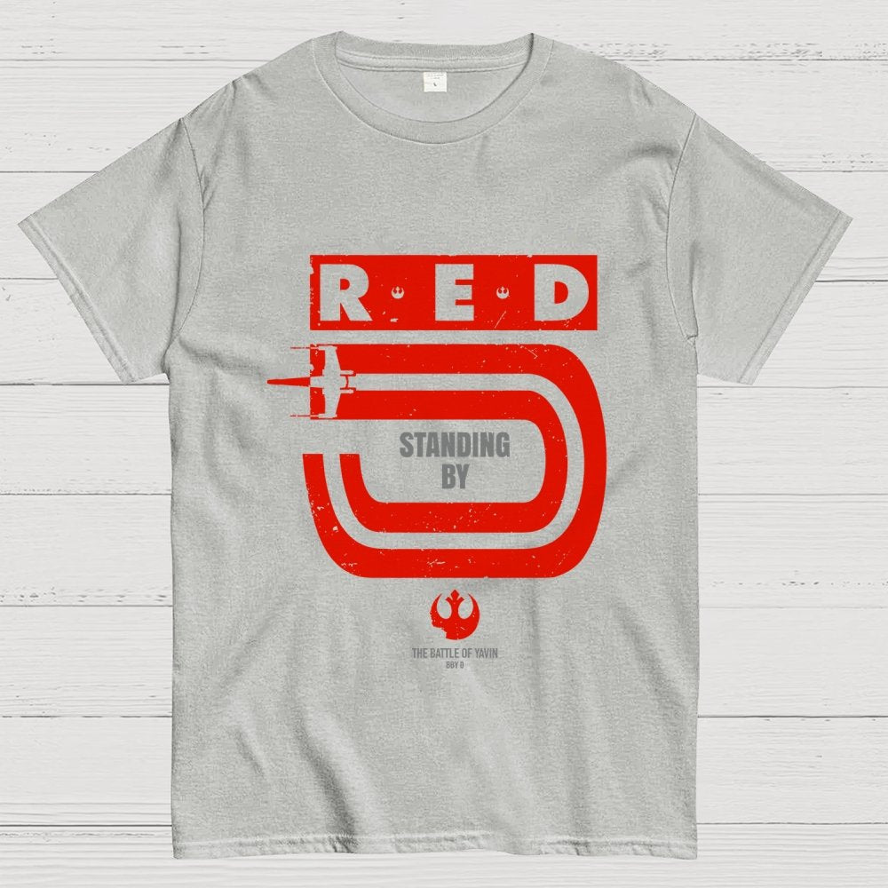 Red 5 Standing By Geek T-Shirt