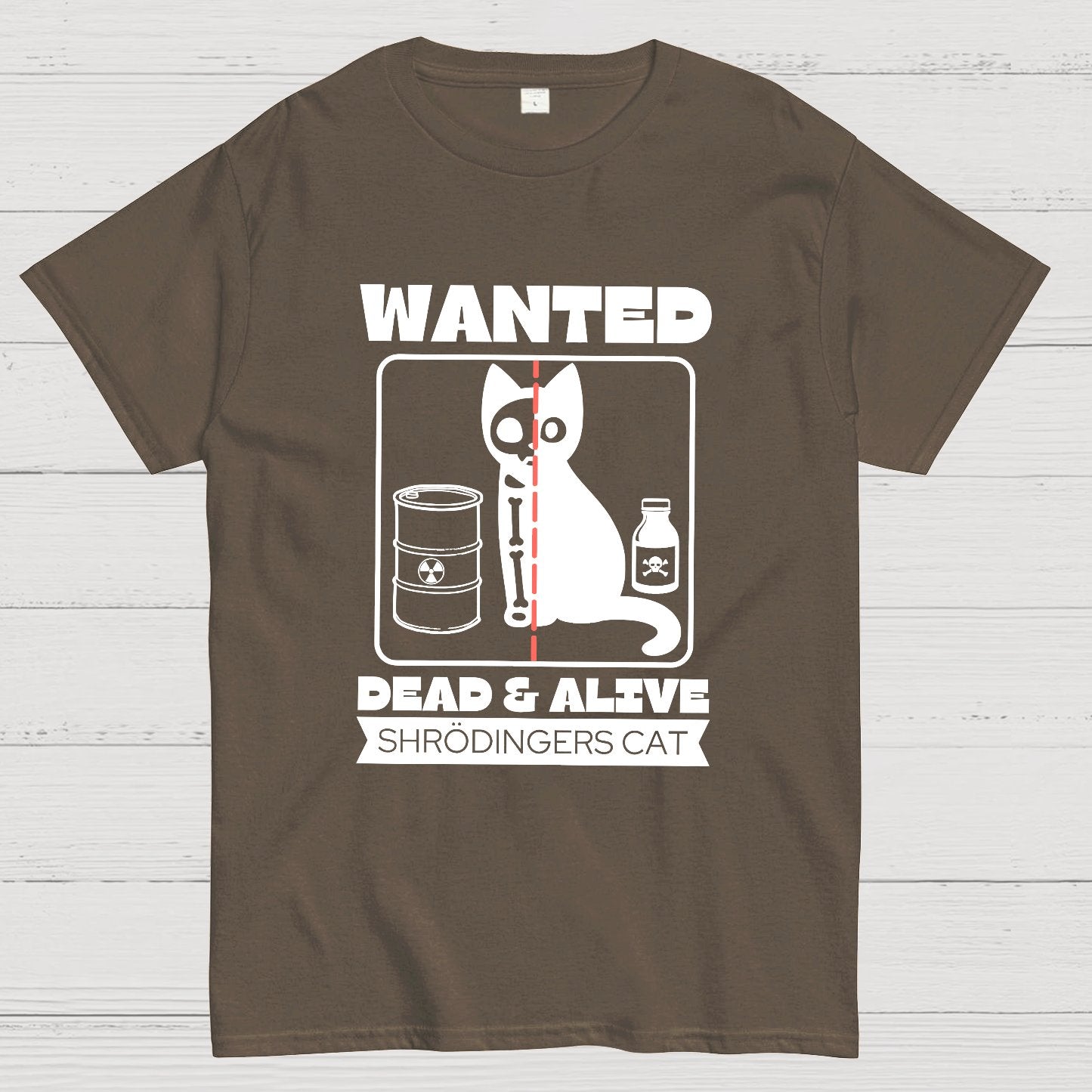 Shrodingers Cat , Funny Cat Geeky T-Shirt