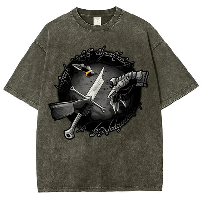Cut Ring Vintage Distressed T-shirt